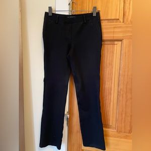 Ultra-Stretch Ponte Straight Leg Pant by Quince, black, size S